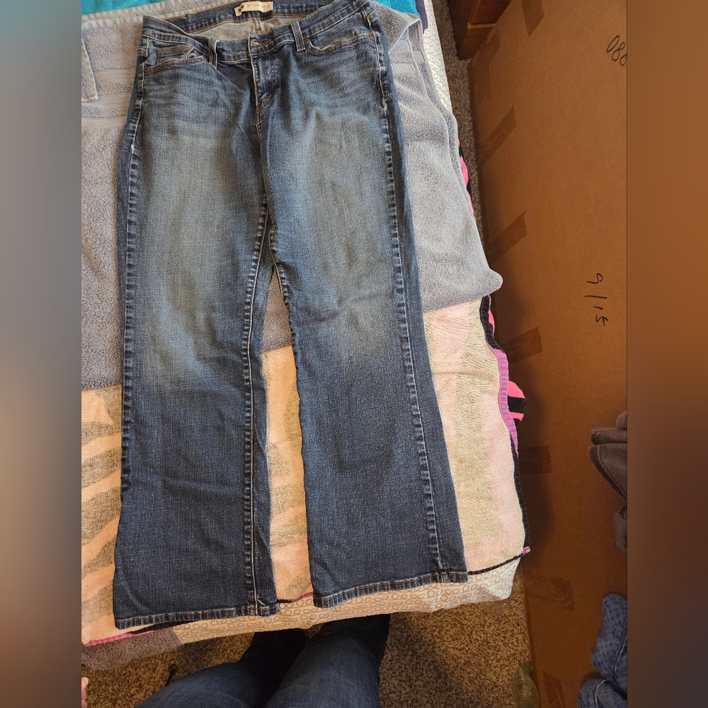 Levi's 529 Curvy Bootcut Blue Denim Jeans